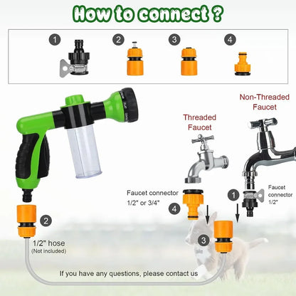 8-in-1 Multi-Purpose Dog Shower Sprayer – Bathing, Cleaning, and More!