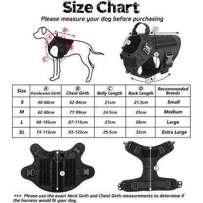 Military-Grade Tactical Dog Harness