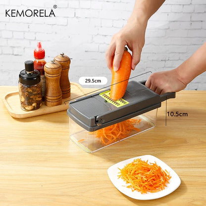 16-in-1 Multifunctional Vegetable Chopper – Slice, Dice, Grate, and Simplify Your Kitchen Prep!